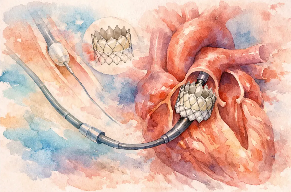 Implante de válvula aórtica transcatéter explicado (TAVI/TAVR)