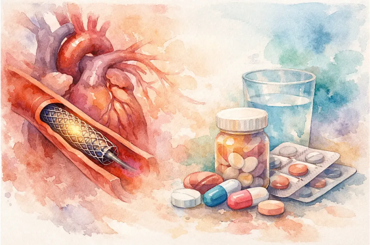 Stent coronario- medicamentos que no debe suspender